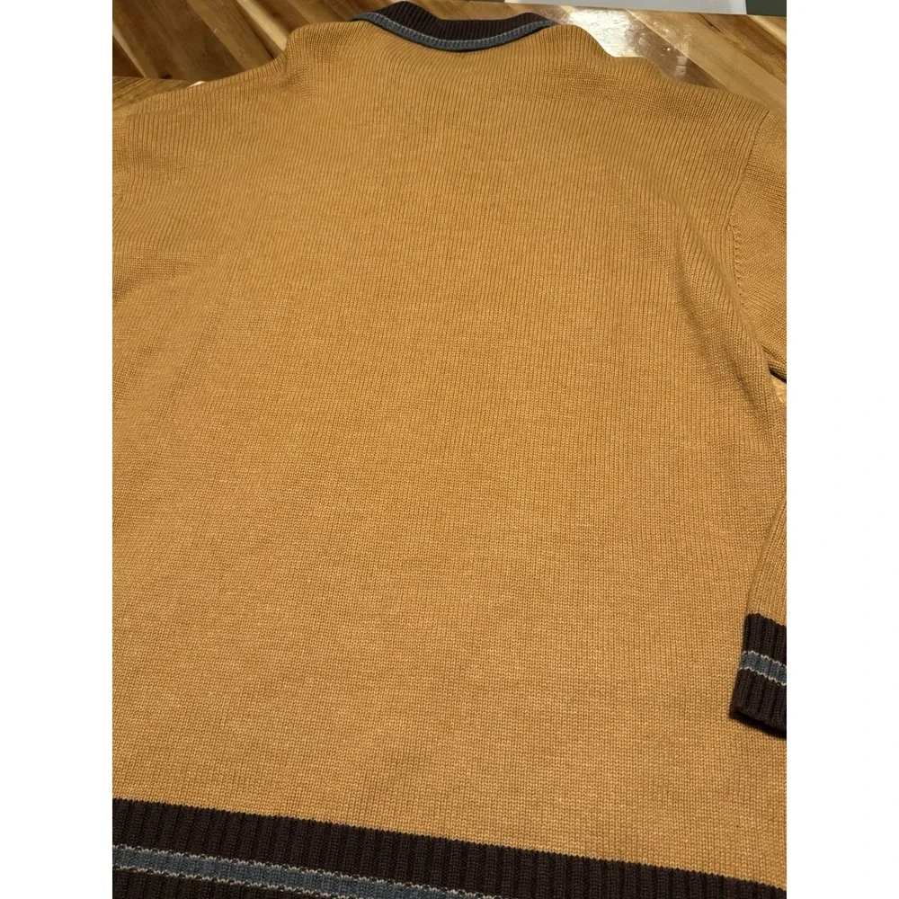 Johnny Blaze Sweater Vintage Mens 1/4 Zip 5 Star Pullover Lambswool XXL Patch‎